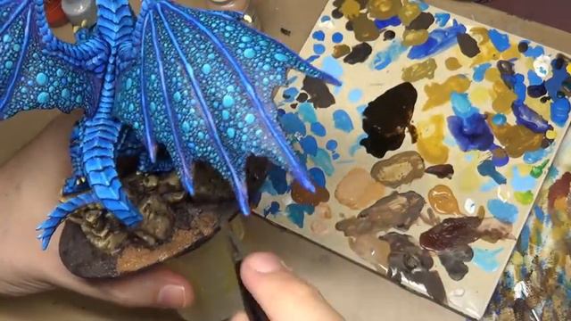 Painting a Desert Base for Miniatures (D&D Blue Dragon Part 3) смотреть онлайн