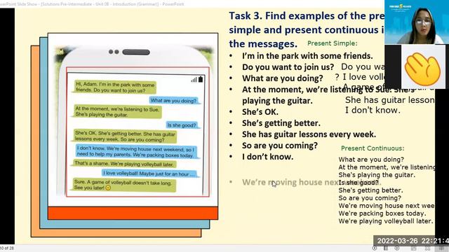 PK2101099 - 03/26/22 - Solutions Pre-Intermediate - Unit 0B - Introduction (Grammar) смотреть онлайн