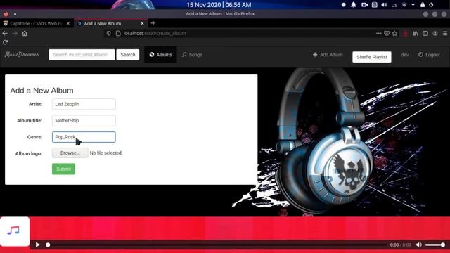 Harvard's CS50's Web Programming With Python and JavaScript-FinalProject-Capstone(MusicPlayerWebApp смотреть онлайн