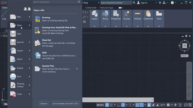 How to open a dwg file using AutoCAD смотреть онлайн