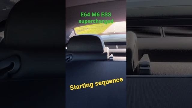 BMW E64 M6 ESS supercharger starting procedure. смотреть онлайн