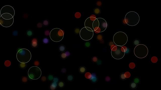 Цветное боке на черном фоне - прозрачный футаж для видео монтажа. Бесплатные футажи для монтажа смотреть онлайн