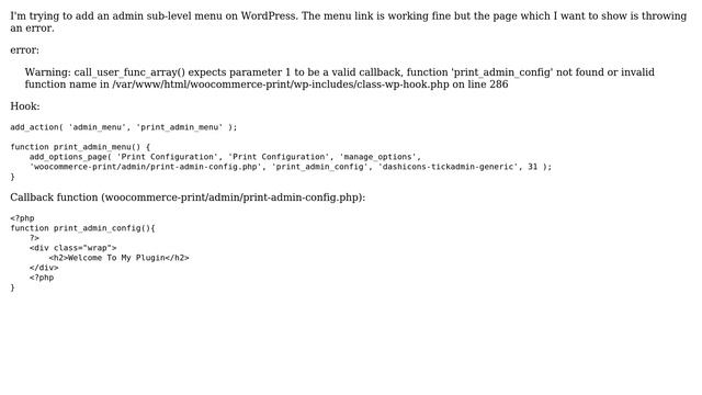 Wordpress: WordPress Admin sub-level menu issue смотреть онлайн
