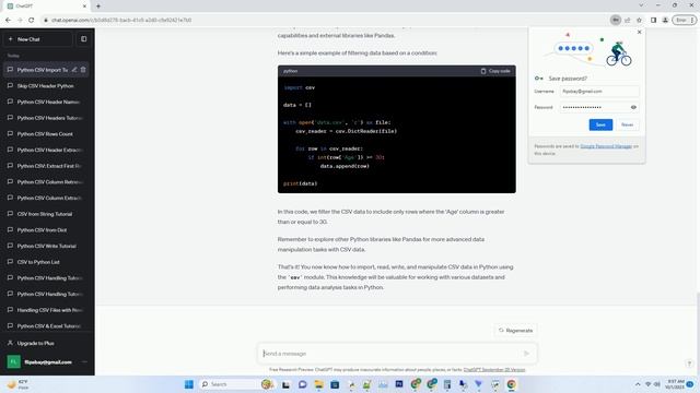 python csv import смотреть онлайн