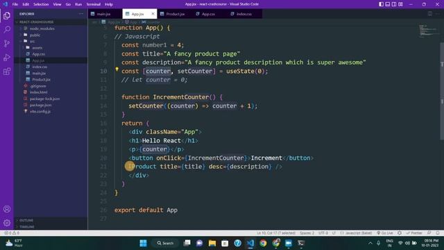 Complete React JS Crash Course for Beginners | React Tutorial смотреть онлайн
