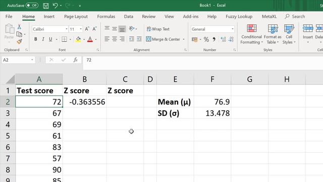 How To Calculate Z Scores In Excel смотреть онлайн