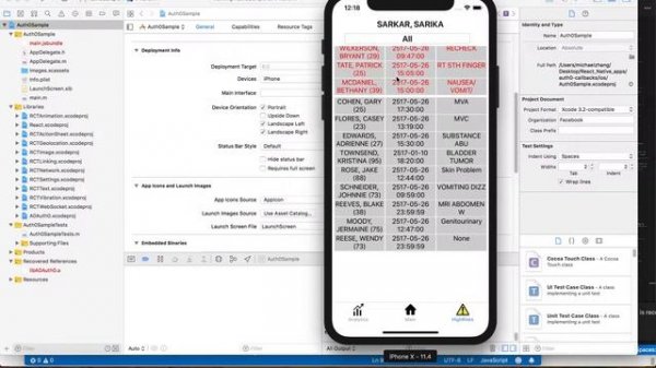 React Native Auth0 Callbacks demo