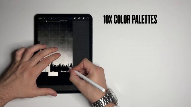 Sketch like an architect - Architecture Brushes Procreate Pack смотреть онлайн