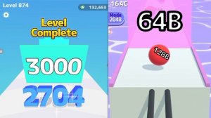 ? Satisfying Mobile Game Ball Run 2048 Infinity vs number master run and merge gameplay part 07