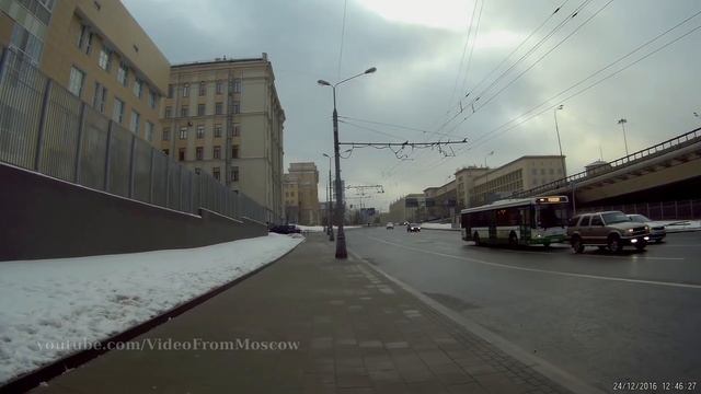 По проспекту Мира от ВДНХ до Алексеевской // 2016 смотреть онлайн