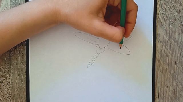Как нарисовать стрекозу легко и просто. смотреть онлайн