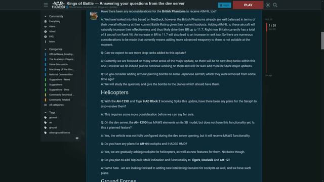 War Thunder - GAIJIN did a Q&A about the UPDATE and the DEV SERVER! смотреть онлайн