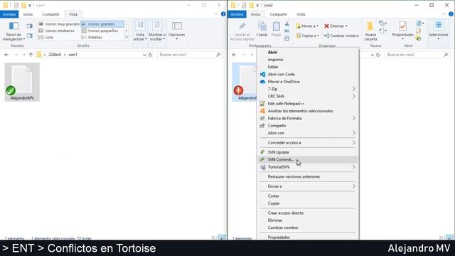 Tortoise SVN - Conflictos (DAM - Entornos de desarrollo) смотреть онлайн