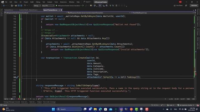 37 AK Expenses Tracker | Implement the Insert Transaction Azure Function With Cosmos DB смотреть онлайн