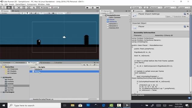 Học Lập Trình Game Unity3D - Cube Runner 2D #4 - Xử lý va chạm giữa các đối tượng game смотреть онлайн