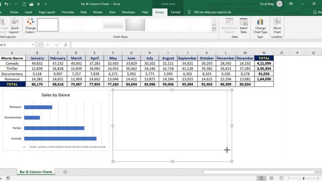 Data Visualization with Bar and Column Charts in Excel 2019 смотреть онлайн