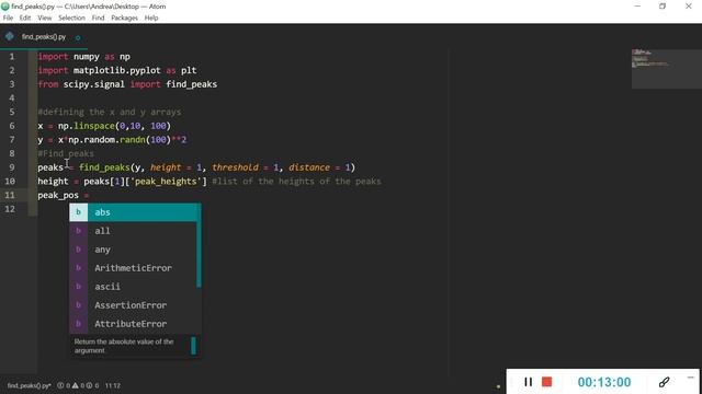 Python Scipy Signal.find_peaks() -- A Helpful Guide