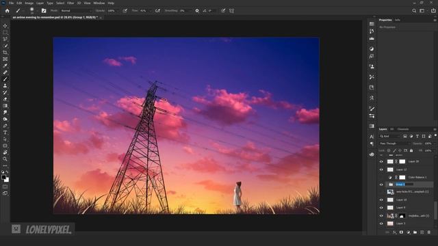 Creating an ANIME style artwork in photoshop - Photo manipulation смотреть онлайн