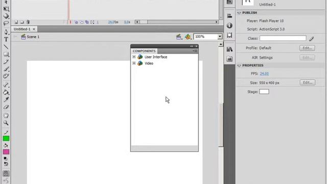 Элементы управления в Adobe Flash CS4 (46/46) смотреть онлайн