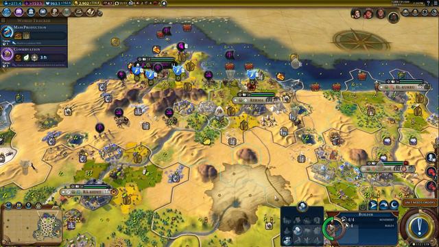 [10] Sid Meier's Civilization 6 - Rise and Fall - Amonitore Nubia: The Thinker - Take 2 - Let's Pla смотреть онлайн