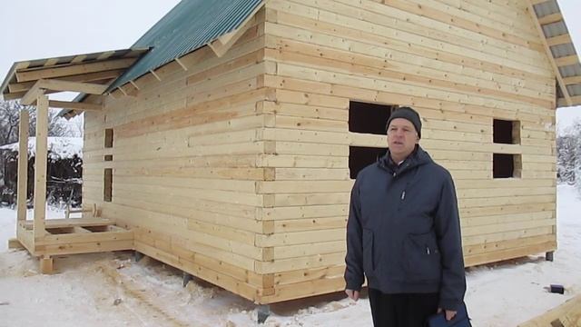 Дом под усадку из зимнего леса и отзыв клиента смотреть онлайн