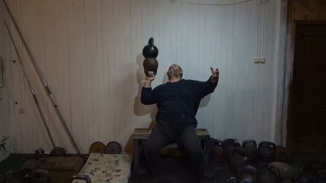 ЖИМ ГИРИ НА ГИРЕ НАПОПА 32,7+16,5=49,2 КГ СИДЯ 6 РАЗ смотреть онлайн