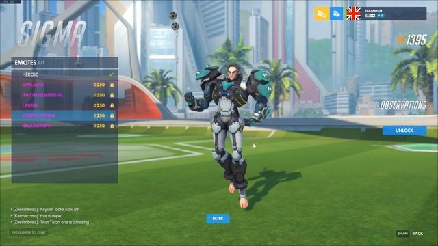 Overwatch - Sigma COSMETICS, SKINS and More! | Hammeh смотреть онлайн