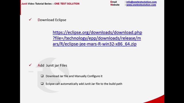Part 1 - Junit Tutorial - Junit Overview and Configuration смотреть онлайн