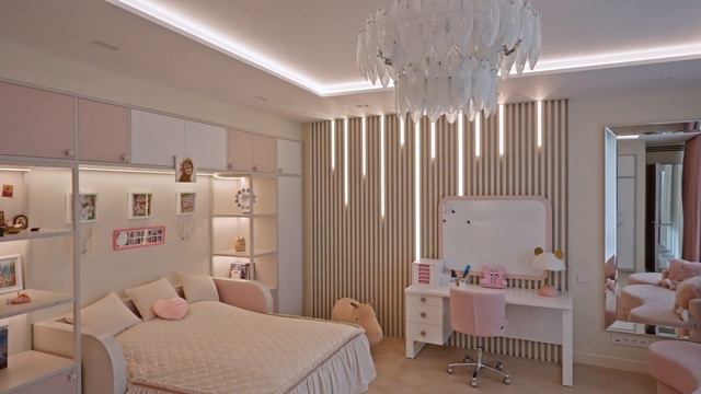 Детская комната для девочки в современной классике и цвете 2024 года | Румтур детской комнаты смотреть онлайн