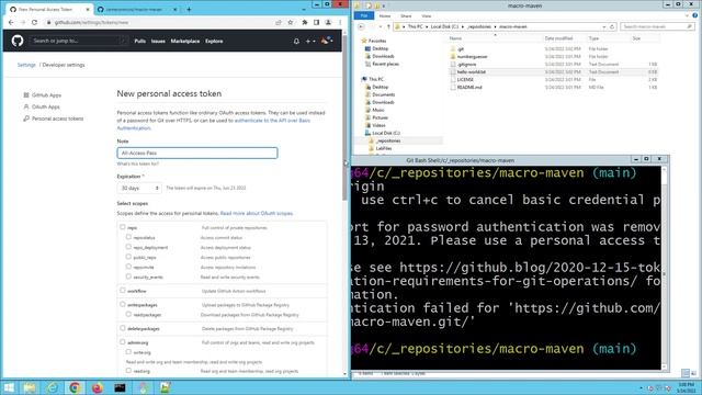 How to Generate a Personal Access Token in GitHub and use it to clone and push with Git смотреть онлайн