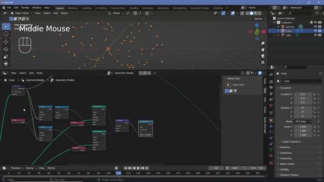 Real Plexus Animation Loop - Blender Tutorial