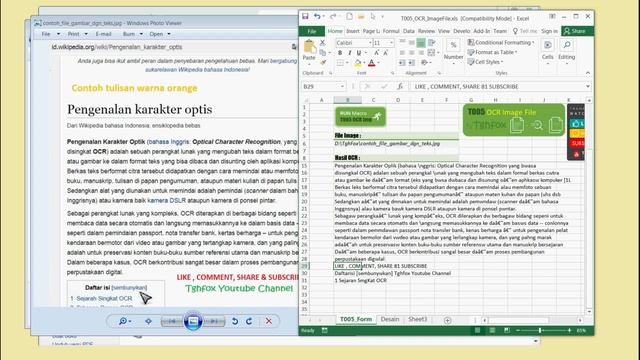 Excel - Teknologi OCR Mengambil Teks Pada File Gambar dg VBA + .net Microsoft & OCR Tesseract Googl смотреть онлайн