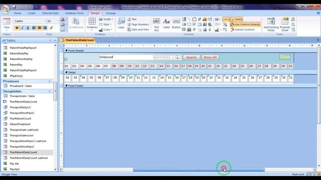Neurotherapy database in access P 8- Therapist Pay Slip смотреть онлайн