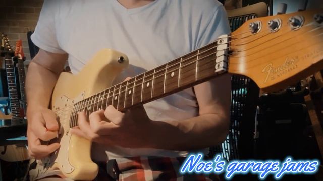 Fusion jam over non-diatonic changes with a 1991 Fender Jeff Beck stratocaster смотреть онлайн