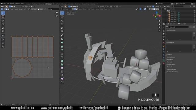 Advance Unwrapping & Making Texture Atlases | Blender 2.81 смотреть онлайн