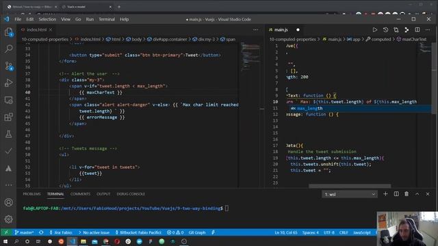 Vue js full course #10 Computed properties | How to build a single page application смотреть онлайн