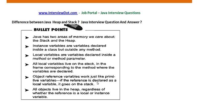 Java Interview Question And Answer Java Heap and Stack Difference Explain смотреть онлайн