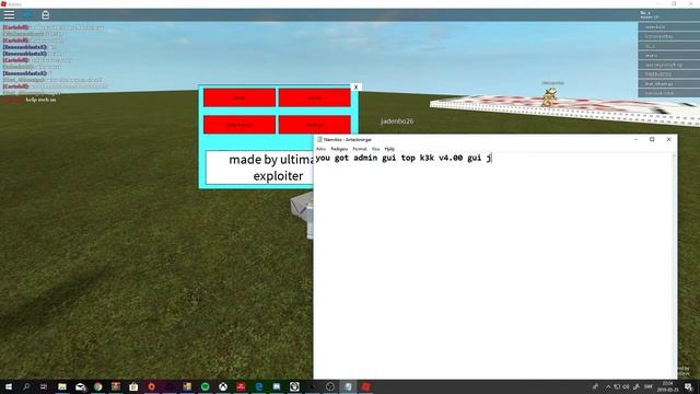Roblox Script Top K3K Admin Jump Force GUi Speed GUi смотреть онлайн