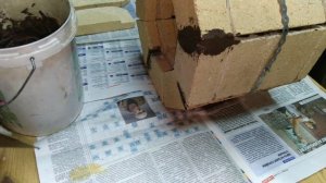 Печь "муфельная" для плавления металла. Шамотный кирпич и нихром.