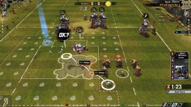 Blood Bowl 2: Legendary Edition Gameplay Let's Play Part 1 (IT'S ALL OGRE FOR YOU) смотреть онлайн
