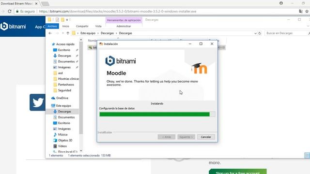 Instalar Moodle con Bitnami смотреть онлайн