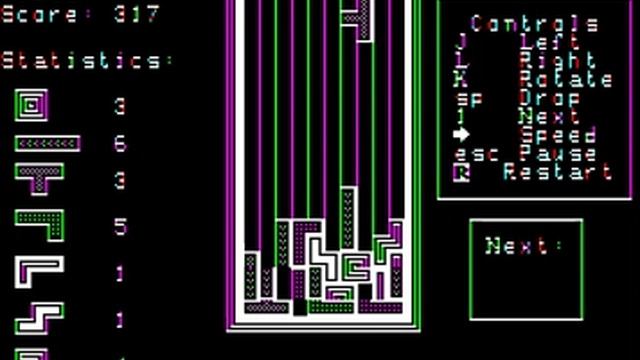 Игра Tetris компьютера Агат смотреть онлайн