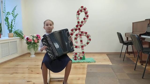 Перминова Надежда, 10 лет, баян, ДМШ 10, г. Липецк. смотреть онлайн