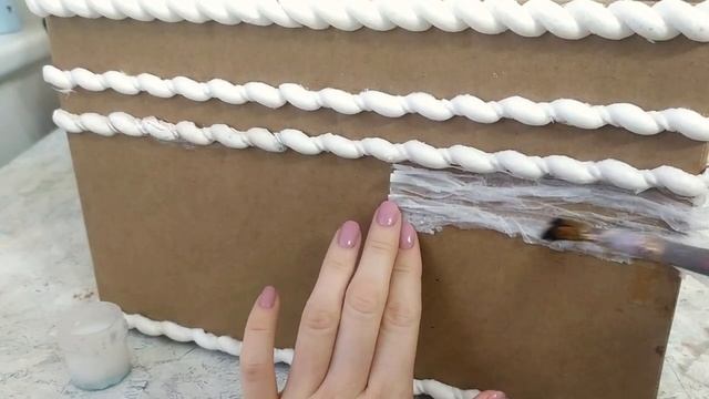 Короб для хранения из коробки и ваты! Организация хранения своими руками. смотреть онлайн