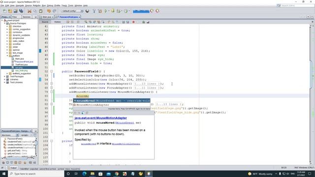 Java Swing - Show Hide Password Button смотреть онлайн