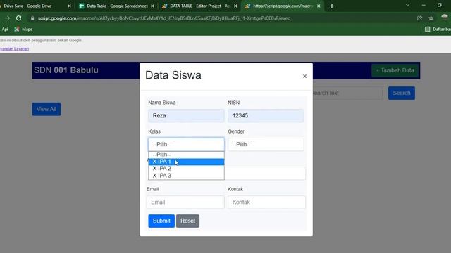 WEB APP Google Sheets | Data Table Modal CRUD смотреть онлайн