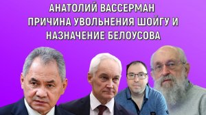 Анатолий Вассерман причина увольнения Шойгу