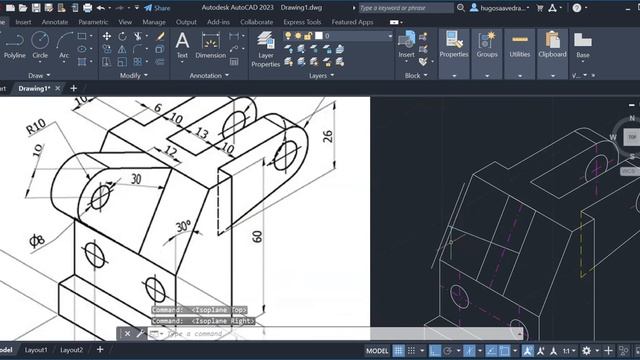 ISOMÉTRICO No. 25 UTILIZANDO AUTOCAD 2023 смотреть онлайн