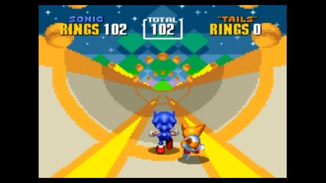 Sega Mega Drive 2 (Smd) 16-bit Sonic The Hedgehog 2 part Special Stage, Stage Bonus