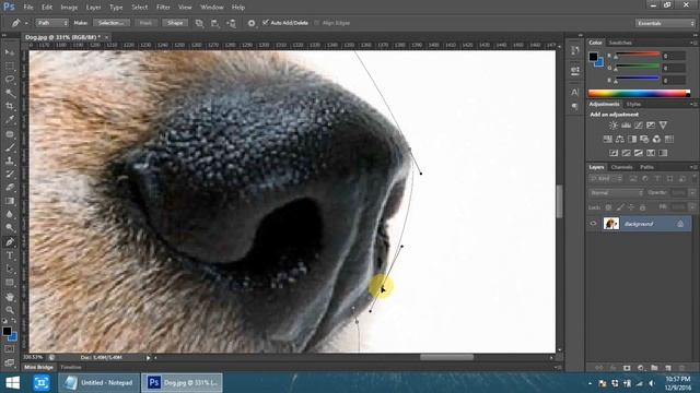 Cropping an Image using Pen Tool in Adobe Photoshop CS6 смотреть онлайн
